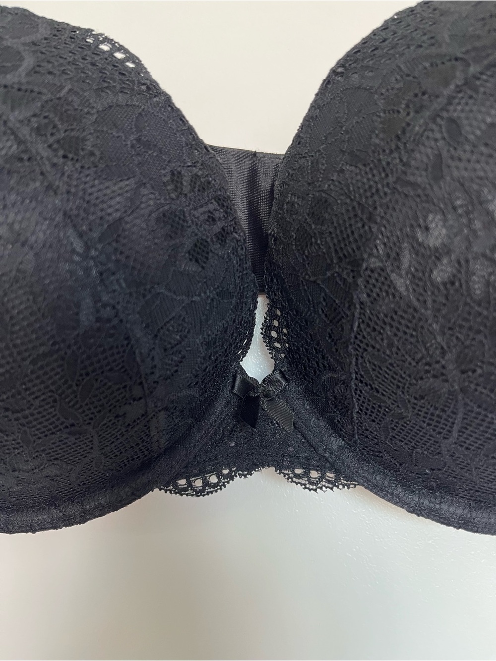 Torrid Curve Black Lace Push-Up Plunge Bra 38DD NWT - Picture 4 of 10